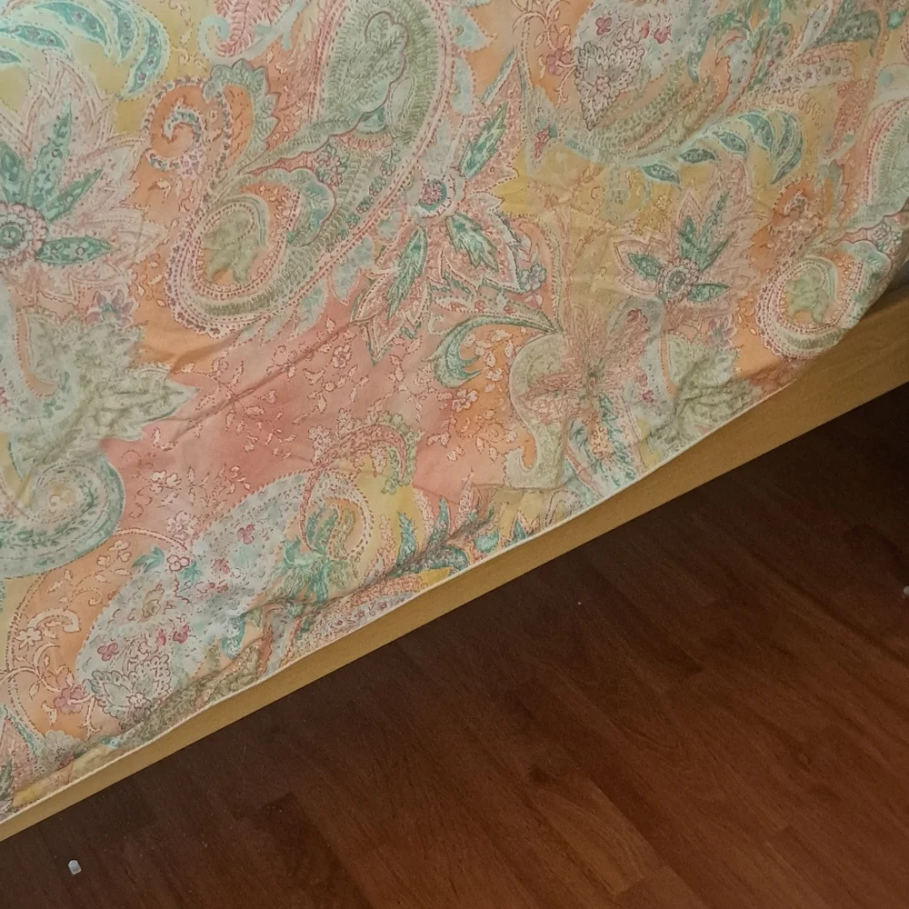 Ralph Lauren King Tres Grand Jamaica Coral Paisley Duvet King Beautiful EUC